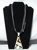 Native American Authentic Important Dan Coriz Santo Domingo Turquoise Sterling Silver Necklace-Nativo Arts