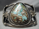 One Of Best Vintage Native American Navajo Royston Turquoise Sterling Silver Bracelet Old-Nativo Arts