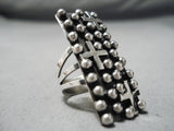 Marvelous Navajo Sterling Silver Crosses Ring Native American-Nativo Arts