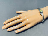 Impressive Signed Native American Laguna Royston Turquoise Sterling Silver Bracelet-Nativo Arts