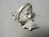 Fabulous Vintage Navajo Zuni Turquoise Sterling Silver Native American Ring Old-Nativo Arts