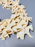 Native American Best Vintage Authentic Santo Domingo Hand Carved Horse Fetish Necklace-Nativo Arts