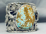 238 Gram Whopping Native American #8 Turquoise Sterling Silver Bracelet-Nativo Arts