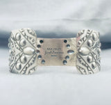 Jake Francosa San Felipe Old Kingman Turquoise Sterling Silver Bracelet-Nativo Arts