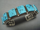 Amazing Vintage Native American Navajo Turquoise Sterling Silver Bracelet-Nativo Arts