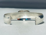 Very Unique VintageTurquoise Fetish Charm Sterling Silver Bracelet-Nativo Arts