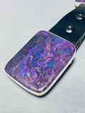 Native American Huge 605 Grams Santo Domingo Sugulite Sterling Silver Concho Belt-Nativo Arts