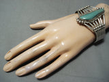 Nez Vintage Native American Navajo Royston Turquoise Sterling Silver Bracelet-Nativo Arts