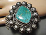 Amazing Vintage Native American Navajo Royston Turquoise Sterling Silver Bracelet-Nativo Arts