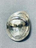 Incredible Button Concho Native American Navajo Sterling Silver Ring-Nativo Arts