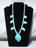 Native American Important Vintage Santo Domingo Old Morenci Fetish Sterling Silver Necklace-Nativo Arts