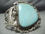 Marc James Navajo Royston Turquoise Sterling Silver Bracelet Native American-Nativo Arts
