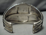One Of The Best Vintage Native American Navajo Bisbee Turquoise Sterling Silver Bracelet-Nativo Arts