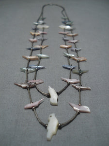 Astounding Vintage Zuni Native American Sterling Silver Heishi Necklace-Nativo Arts