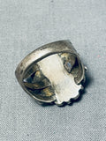 Superb Vintage Native American Navajo Royston Turquoise Sterling Silver Ring-Nativo Arts