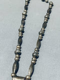 Huge Heart Vintage Native American Navajo Sterling Silver Hand Tooled Necklace-Nativo Arts