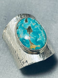 Astonishing Native American Navajo Royston Turquoise Sterling Silver Ring-Nativo Arts