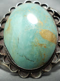 One Of Biggest Best Vintage Native American Navajo Royston Turquoise Sterling Silver Bracelet-Nativo Arts