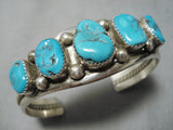 Incredible Vintage Navajo Turquoise Sterling Silver Native American Bracelet-Nativo Arts