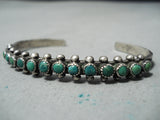 Incredible Vintage Native American Navajo Cerrillos Turquoise Sterling Silver Bracelet Old-Nativo Arts