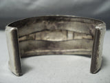 Heavy Huge Men's Vintage Native American Navajo Royston Turquoise Sterling Silver Bracelet Old-Nativo Arts