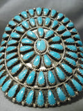 Important Vintage Native American Navajo Larry Moses Begay Turquoise Sterling Silver Bracelet-Nativo Arts