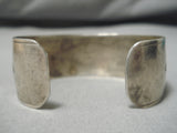 Astounding Vintage Navajo Rug Sterling Silver Native American Bracelet-Nativo Arts