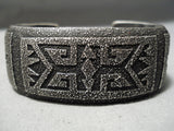 One Of The Most Rare Vintage Native American Navajo Thomas Singer Sterling Silver Bracelet-Nativo Arts