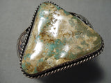 One Of Best Vintage Native American Navajo Triangle Royston Turquoise Sterling Silver Bracelet-Nativo Arts