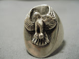 Incredible Navajo Native American Eagle Sterling Silver Native American Ring-Nativo Arts