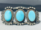 Incomparable Vintage Native American Navajo Sleeping Beauty Turquoise Sterling Silver Bracelet-Nativo Arts