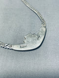 Important Ray Tracey Vintage Native American Navajo Turquoise Sterling Silver Necklace-Nativo Arts