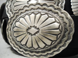 Detailed!! Native American Navajo Royston Turquoise Sterling Silver Concho Belt-Nativo Arts