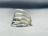 Advanced Workmanship Vintage Native American Navajo Sterling Silver Shank Ring-Nativo Arts