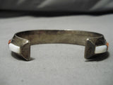 Museum Quality Vintage Native American Navajo Turquoise Sterling Silver Bracelet Cuff Old-Nativo Arts