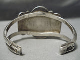 Museum Vintage Native American Navajo Cerrillos Turquoise Sterling Silver Flank Bracelet Old-Nativo Arts