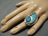 Striking Vintage Navajo Fred Platero Sterling Silver Native American Ring-Nativo Arts