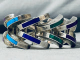One Of The Best Ever Taxco Mexican Turquoise Sterling Silver Bracelet-Nativo Arts