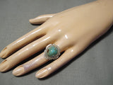 Marvelous Vintage Native American Navajo Royston Turquoise Sterling Silver Ring Old-Nativo Arts