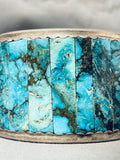 The Best Ever Blue Diamond Turquoise Vintage Native American Navajo Sterling Silver Bacelet-Nativo Arts