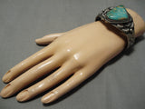 Important Vintage Native American Navajo Kirk Smith Royston Turquoise Sterling Silver Bracelet-Nativo Arts