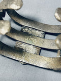 Native American One Of Most Unique Ever Vintage Navajo Turquoise Shell Sterling Silver Bracelet-Nativo Arts