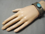 Rare Earlier Emma Lincoln Vintage Native American Navajo Turquoise Sterling Silver Bracelet-Nativo Arts