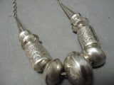 Amazing Vintage Navajo Sterling Silver Native American Necklace-Nativo Arts