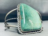 Towering Vintage Native American Navajo Royston Turquoise Sterling Silver Bracelet-Nativo Arts