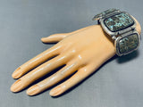 Tommy Platero Vintage Native American Navajo Gilbert Turquoise Sterling Silver Bracelet-Nativo Arts