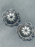 Fantastic Vintage Native American Navajo Sterling Silver Earrings-Nativo Arts