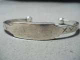 Attractive Navajo Sterling Silver Bracelet Native American-Nativo Arts