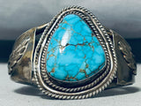 Villa Grove Museum Vintage Native American Navajo Turquoise Sterling Silver Bracelet-Nativo Arts