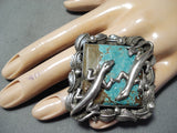 Incredible San Felipe #8 Turquoise Mine Sterling Silver Ring Native American-Nativo Arts